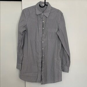 Vince Women’s Gray Striped Shirt, Size S